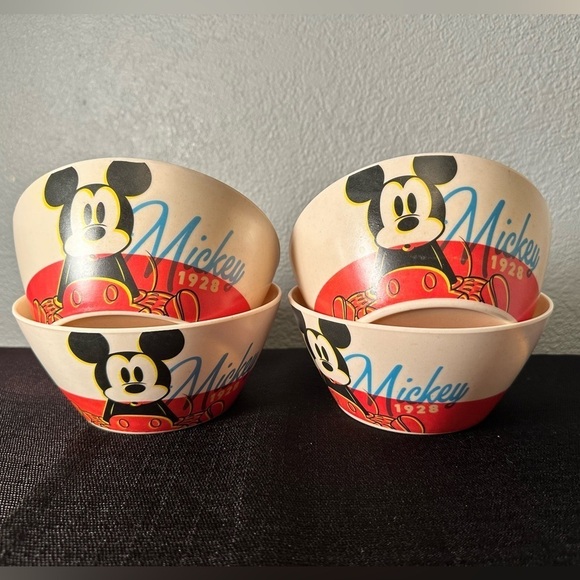 Disney Other - Lot Of 4 Mickey Mouse Debut Year Creal Bowls